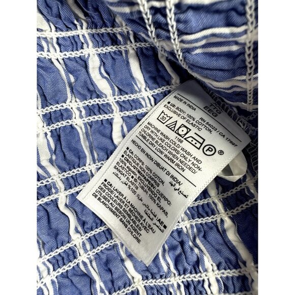 NWT Old‎ Navy Striped Sleeveless Blouse sz XXL Blue/White - Picture 6 of 8